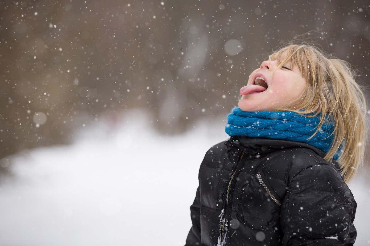 Catching Snow Flakes with Tongue